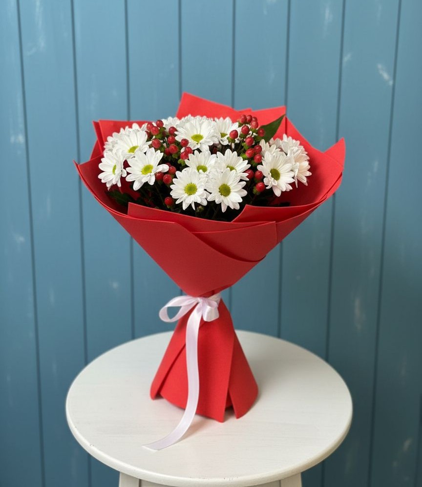 Букет цветов из: Хризантемы в Гусь-Железном