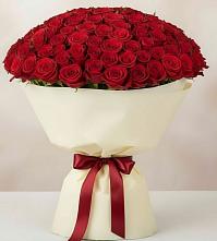 Букет 101 Красная роза Милано в Гусь-Железном
