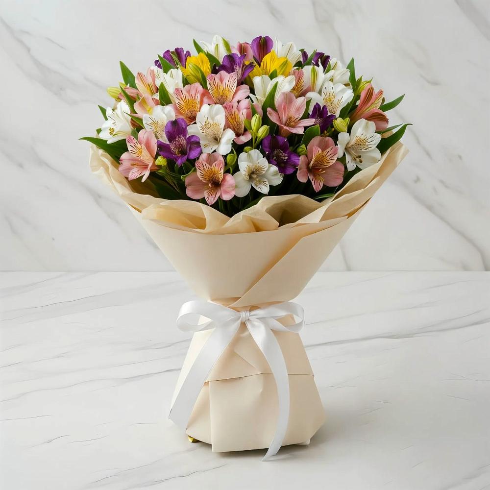 Букет цветов из: Альстромерии в Гусь-Железном