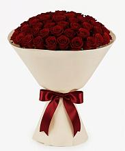 Букет 101 Бордовая роза Блэк Бакарра в Гусь-Железном