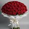 Букет 101 Красная роза Блэк Мэджик в Гусь-Железном
