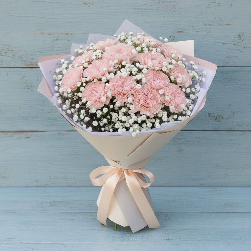 Букет цветов из: Гвоздики в Гусь-Железном