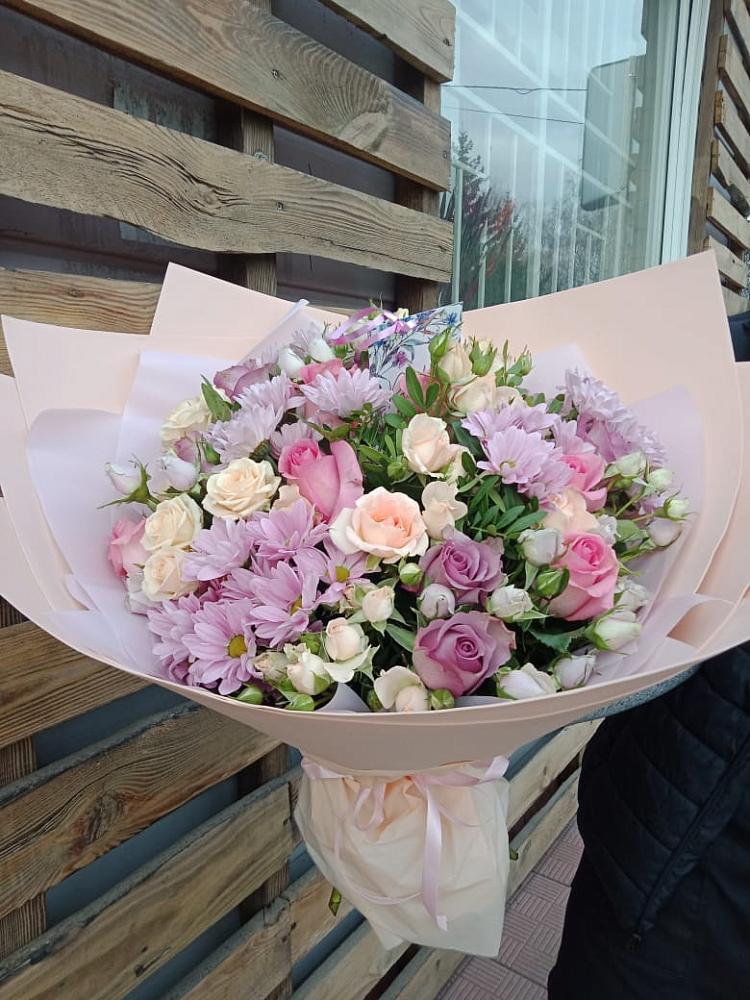 Букет цветов из: Розы и Хризантемы в Гусь-Железном