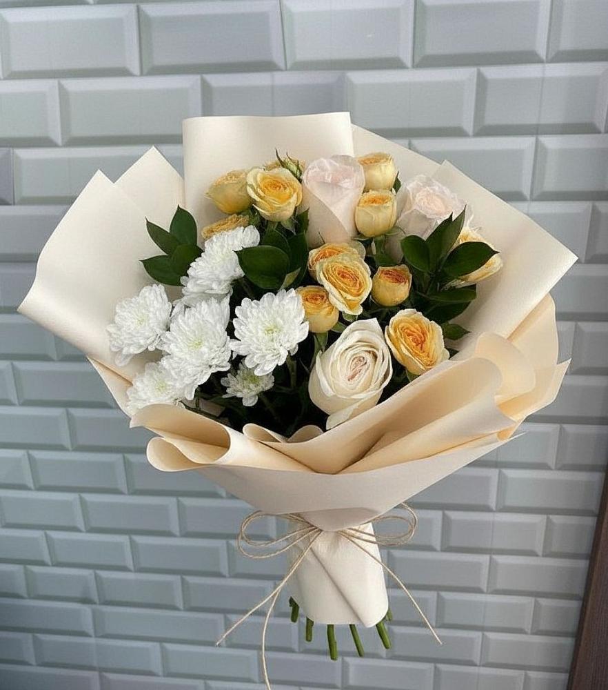 Букет цветов из: Розы и Хризантемы в Гусь-Железном