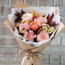 Букет цветов из:  Гвоздики, Хризантемы и Розы в Гусь-Железном