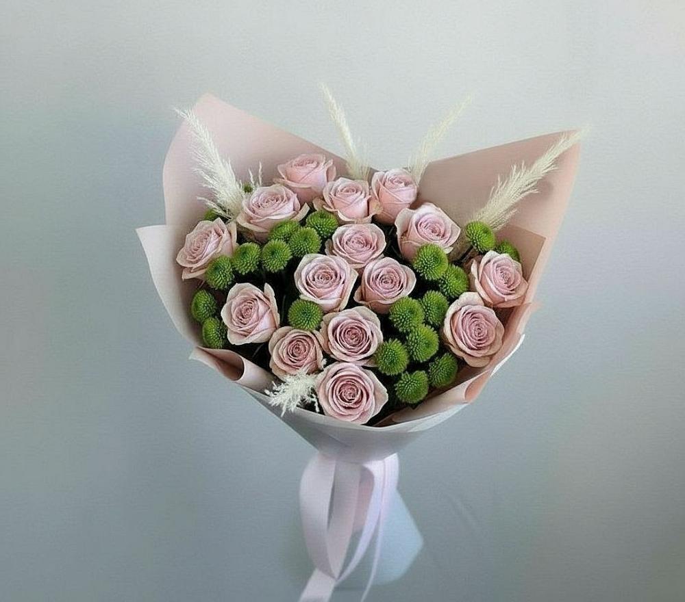 Букет цветов из: Розы и Хризантемы в Гусь-Железном