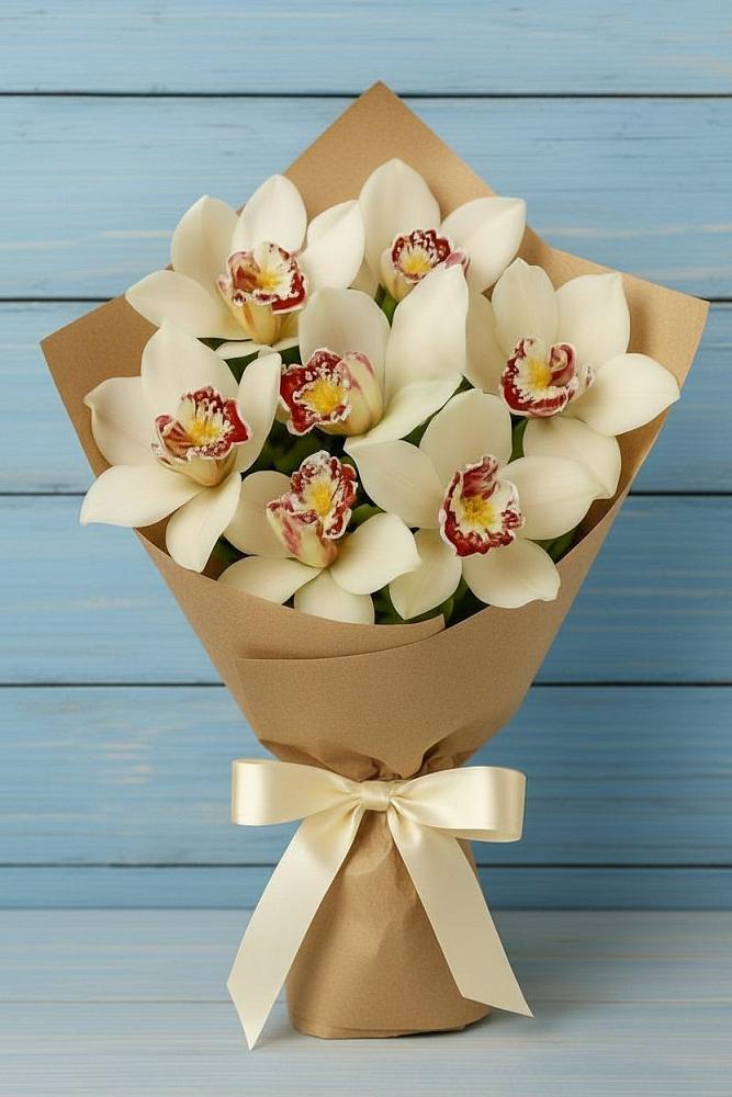 Букет цветов из: Орхидеи и Розы в Гусь-Железном