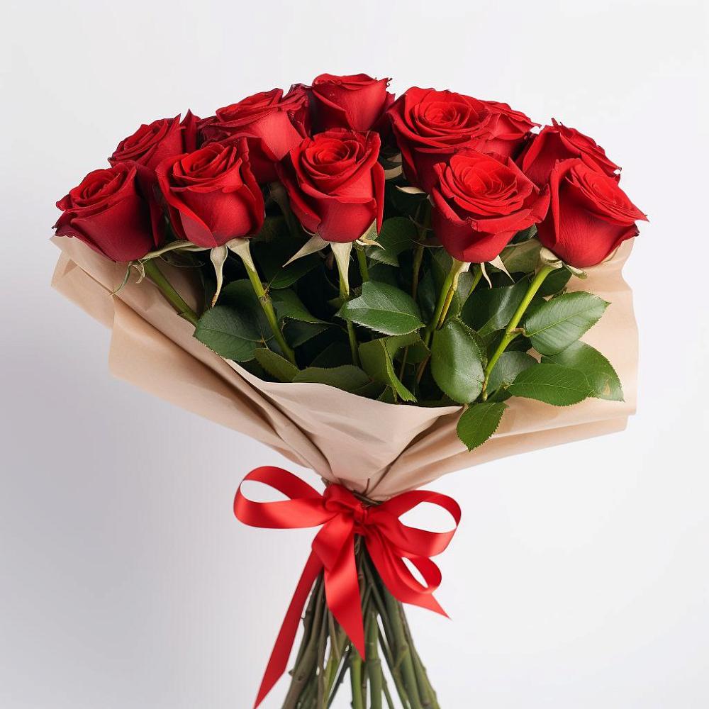 Букет 11 Красных роз Эдлесс Лав в Гусь-Железном